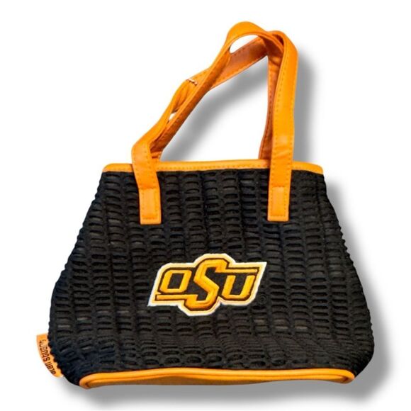 Alan Stuart Oklahoma State Black and Orange Shoulder Bag - Picture 1 of 10